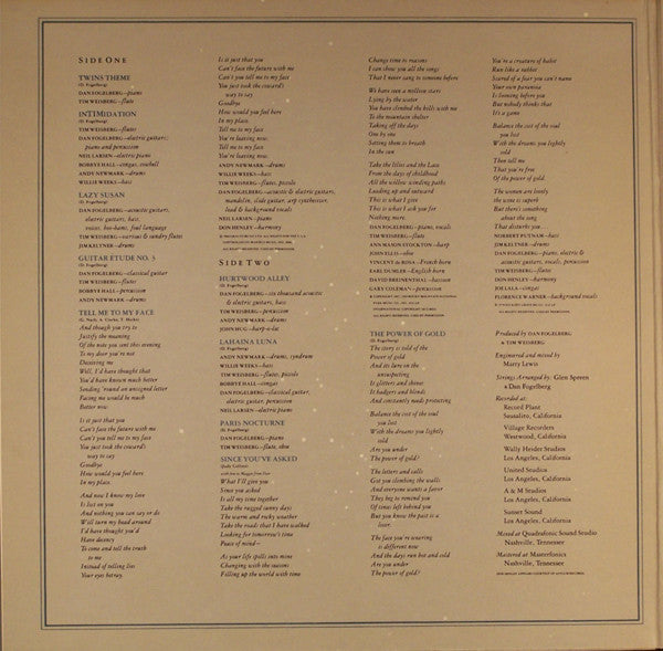 Dan Fogelberg & Tim Weisberg : Twin Sons Of Different Mothers (LP,Album)