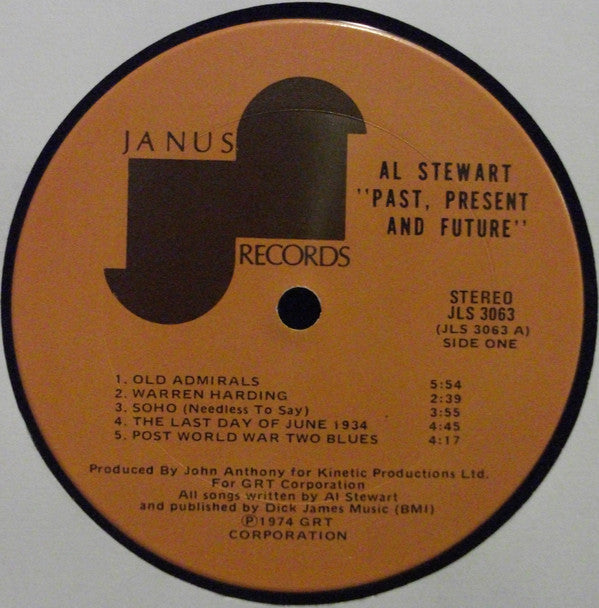 Al Stewart : Past · Present And Future (LP,Album)