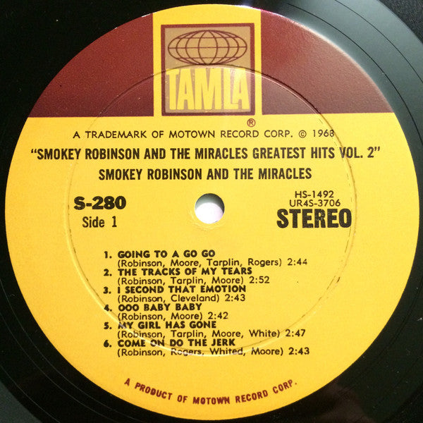 Miracles, The : Greatest Hits Vol. 2 (LP,Album,Compilation,Stereo)