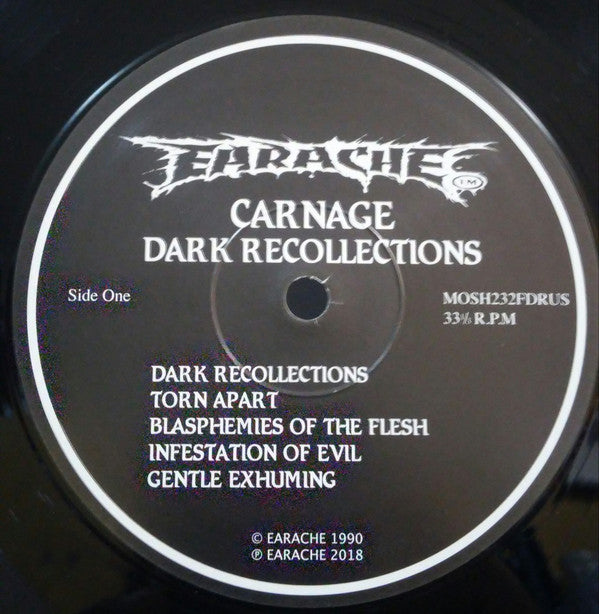 Carnage (4) : Dark Recollections (LP,Album,Limited Edition,Reissue,Remastered)