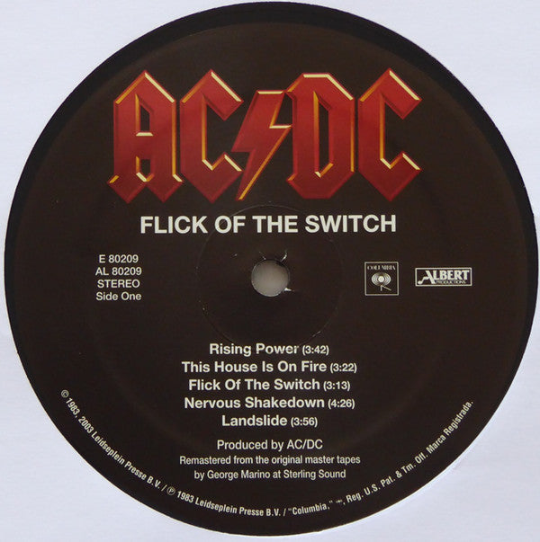 AC/DC : Flick Of The Switch (LP,Album,Reissue,Remastered)