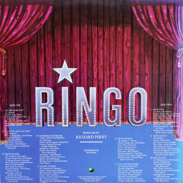 Ringo Starr : Ringo (LP,Album)