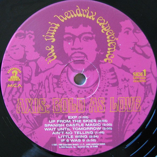 Jimi Hendrix Experience, The : Axis: Bold As Love (LP,Album,Reissue,Remastered,Stereo)