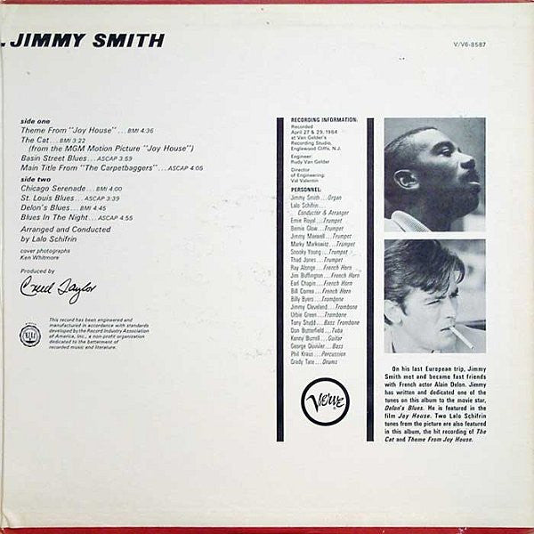 Jimmy Smith : The Cat (LP,Album,Mono)