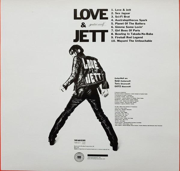 Guitar Wolf : Love & Jett (LP,Album)