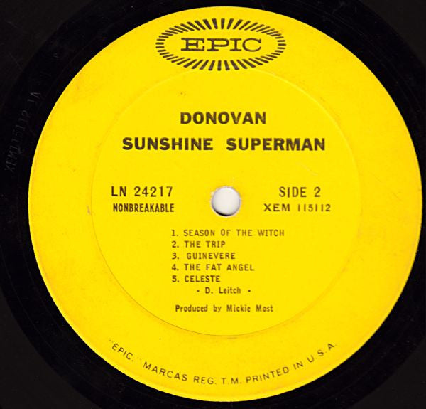 Donovan : Sunshine Superman (LP,Album,Mono)