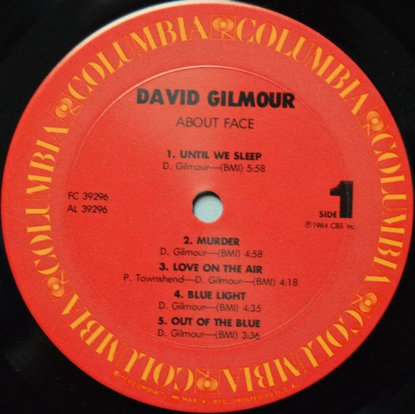David Gilmour : About Face (LP,Album,Stereo)
