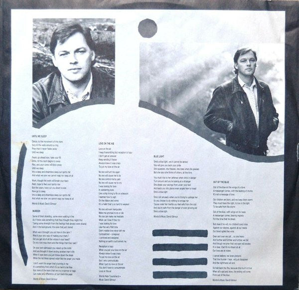David Gilmour : About Face (LP,Album,Stereo)