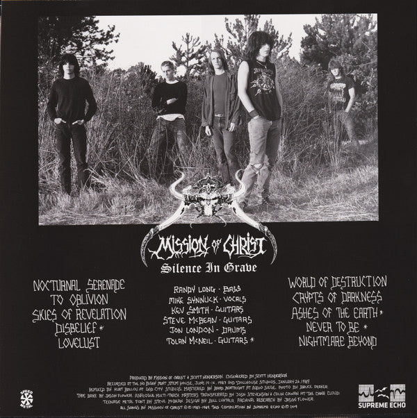 Mission Of Christ : Silence In Grave + Realms Of Evil (LP,Album,Remastered,Stereo)