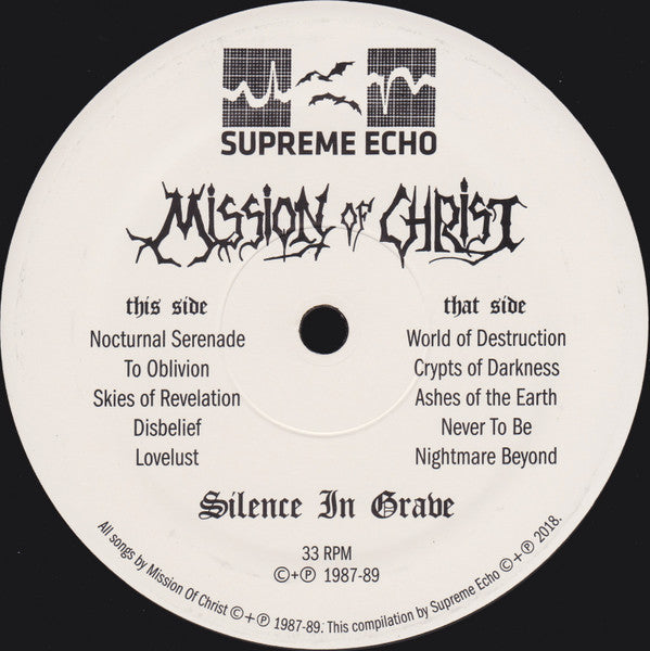 Mission Of Christ : Silence In Grave + Realms Of Evil (LP,Album,Remastered,Stereo)