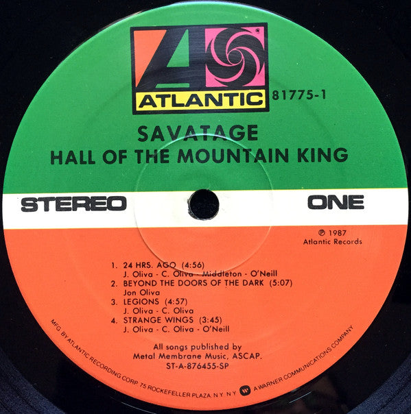 Savatage : Hall Of The Mountain King (LP,Album)