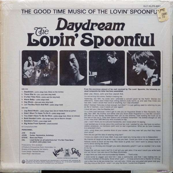Lovin' Spoonful, The : Daydream (LP,Album,Stereo)