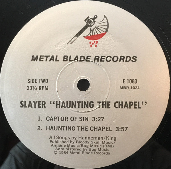 Slayer : Haunting The Chapel (12",33 ⅓ RPM,EP)