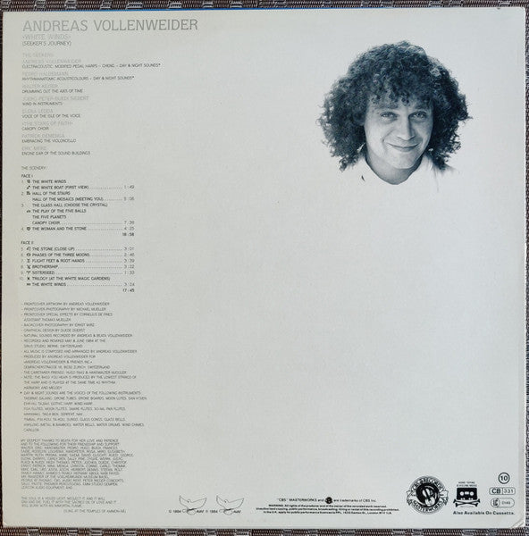 Andreas Vollenweider : White Winds (LP,Album,Stereo)