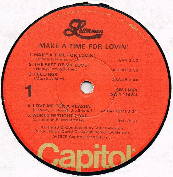 Lettermen, The : Make A Time For Lovin' (LP)