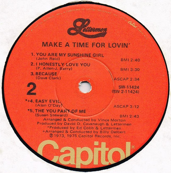 Lettermen, The : Make A Time For Lovin' (LP)