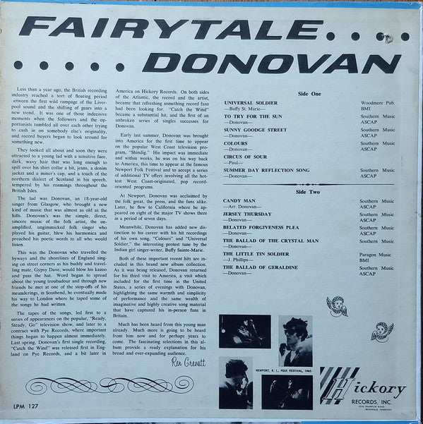 Donovan : Fairytale (LP,Album,Mono)