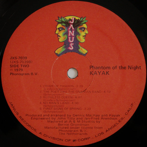 Kayak : Phantom Of The Night (LP,Album)