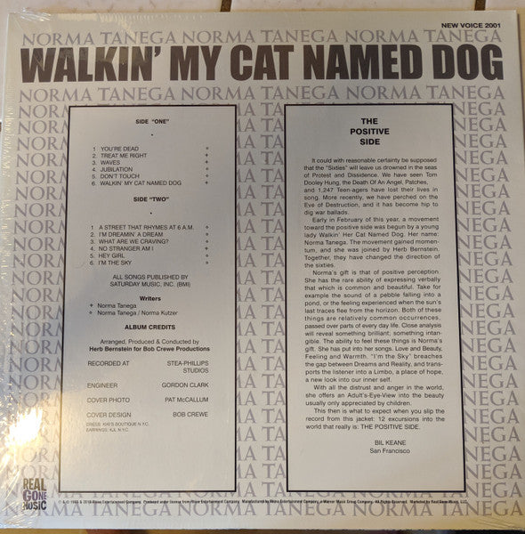 Norma Tanega : Walkin' My Cat Named Dog (LP,Album,Limited Edition,Reissue,Stereo)