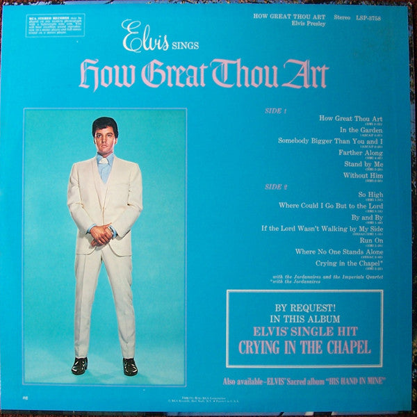 Elvis Presley : How Great Thou Art (LP,Album,Reissue)