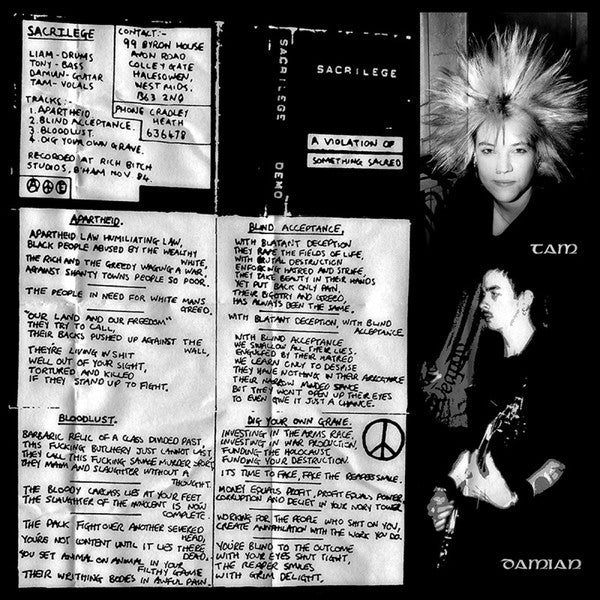 Sacrilege : Ambulance Station Squat, London, 1985 Plus The First & Second Demos  (LP,Compilation,Limited Edition,Remastered)