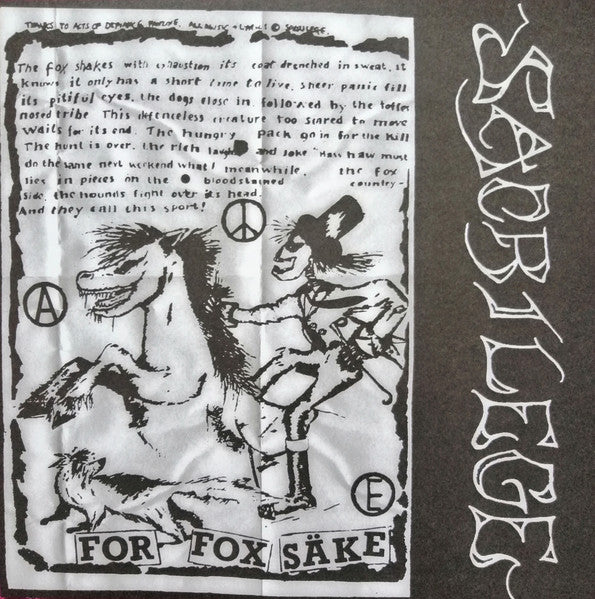 Sacrilege : Ambulance Station Squat, London, 1985 Plus The First & Second Demos  (LP,Compilation,Limited Edition,Remastered)