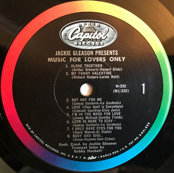 Jackie Gleason : Music For Lovers Only (LP,Album,Mono)