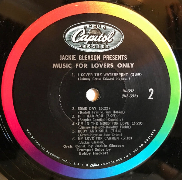Jackie Gleason : Music For Lovers Only (LP,Album,Mono)