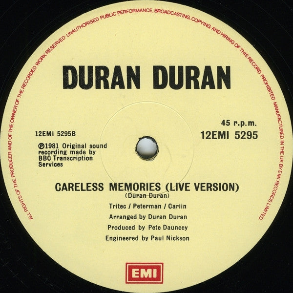 Duran Duran : Hungry Like The Wolf (Night Version) (12",45 RPM,Single)