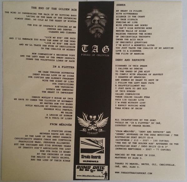Austrasian Goat, The : Pieces Of Oblivion (LP,Compilation,Limited Edition)