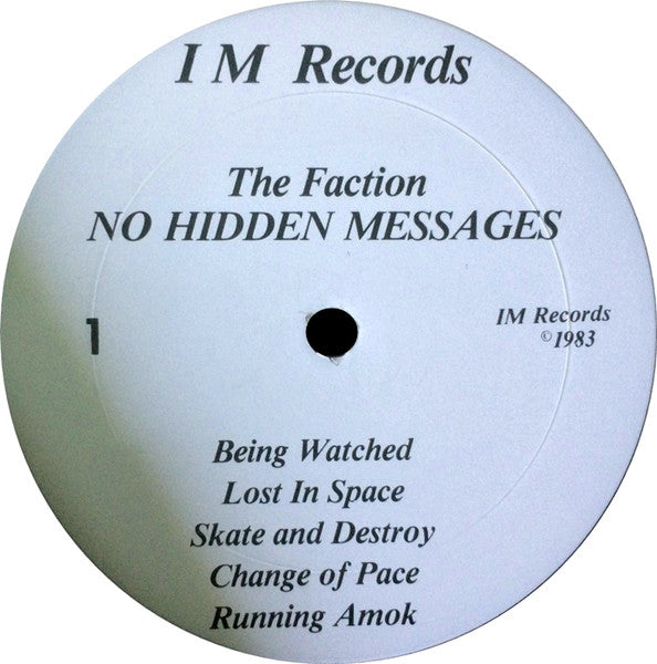 Faction (2), The : No Hidden Messages (LP,Album)