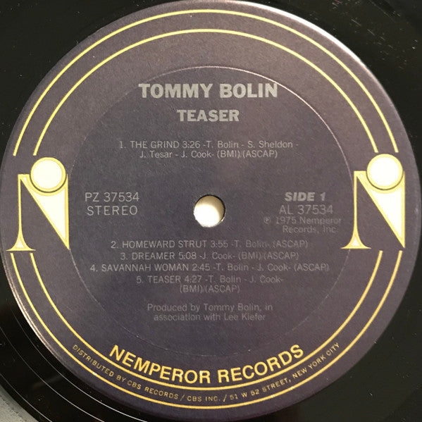 Tommy Bolin : Teaser (LP,Album,Reissue)