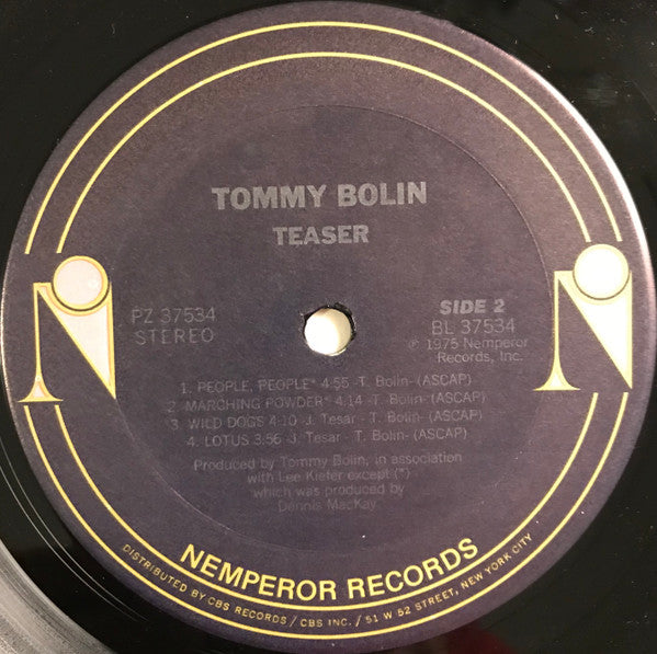 Tommy Bolin : Teaser (LP,Album,Reissue)