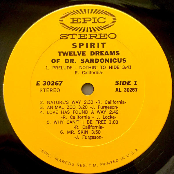 Spirit (8) : Twelve Dreams Of Dr. Sardonicus (LP,Album,Stereo)