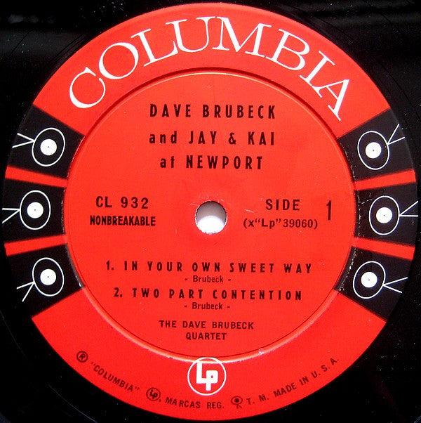 Dave Brubeck And J.J. Johnson & Kai Winding : At Newport (LP,Mono)