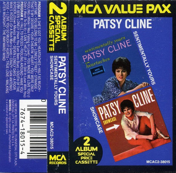 Patsy Cline : Sentimentally Yours / Showcase (Compilation)