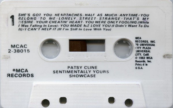 Patsy Cline : Sentimentally Yours / Showcase (Compilation)