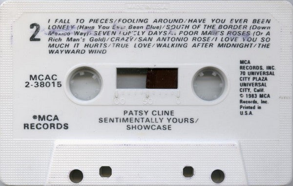 Patsy Cline : Sentimentally Yours / Showcase (Compilation)
