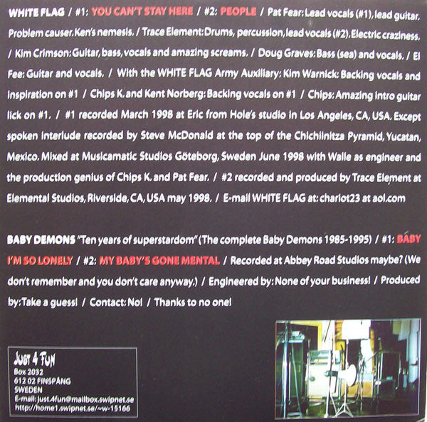 White Flag / Baby Demons : White Flag / Baby Demons (7",45 RPM,Limited Edition)