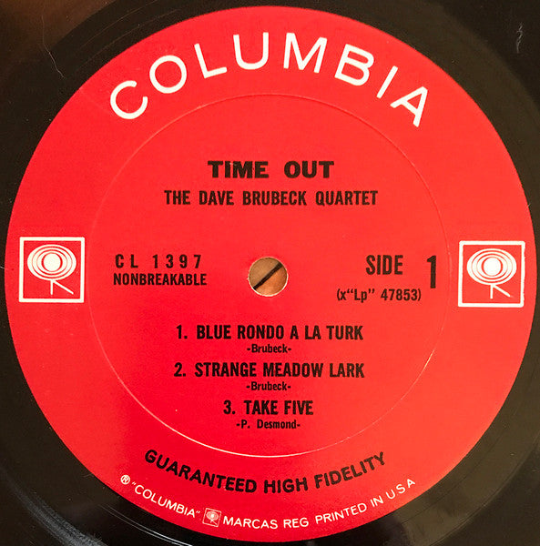Dave Brubeck Quartet, The : Time Out (LP,Album,Reissue,Mono)