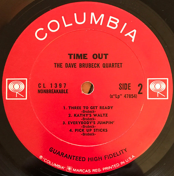 Dave Brubeck Quartet, The : Time Out (LP,Album,Reissue,Mono)
