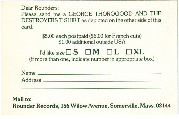 George Thorogood & The Destroyers : Move It On Over (LP,Album)