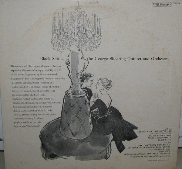 George Shearing Quintet, The : Black Satin (LP,Album,Mono)
