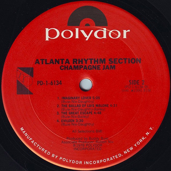 Atlanta Rhythm Section : Champagne Jam (LP,Album)