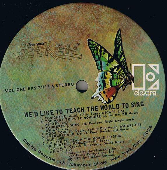 New Seekers, The : We'd Like To Teach The World To Sing (LP,Album,Repress)