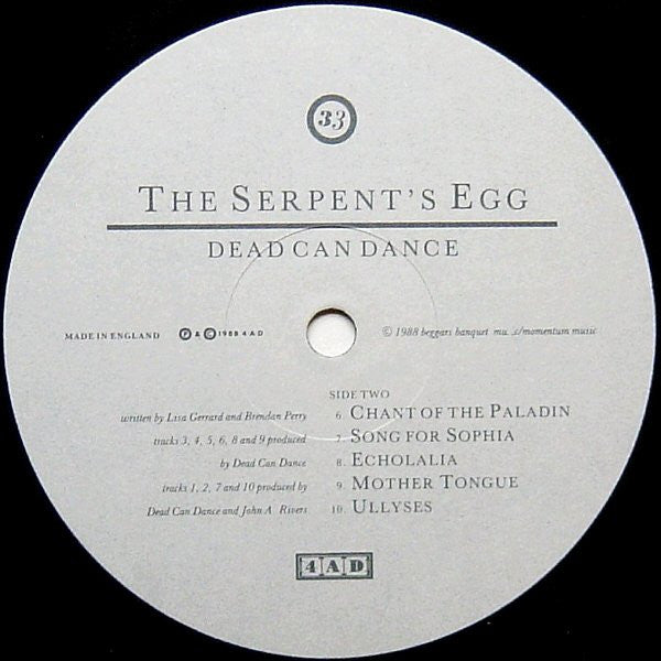 Dead Can Dance : The Serpent's Egg (LP,Album)