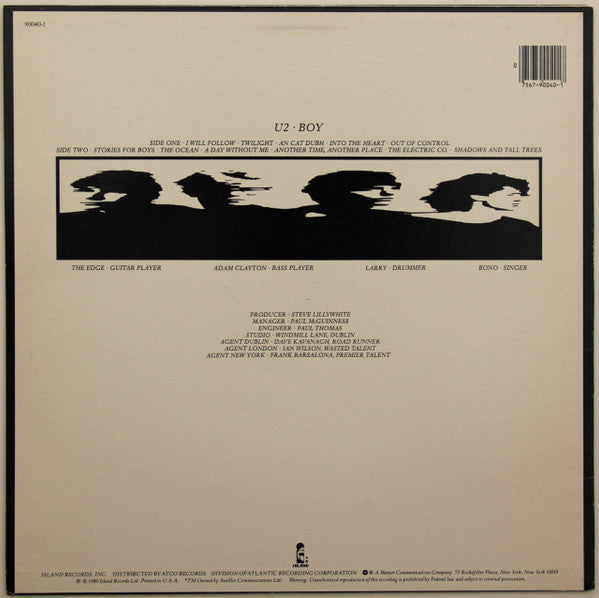 U2 : Boy (LP,Album,Reissue,Stereo)
