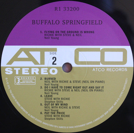 Buffalo Springfield : Buffalo Springfield (LP,Album,Limited Edition,Reissue,Remastered,Stereo)