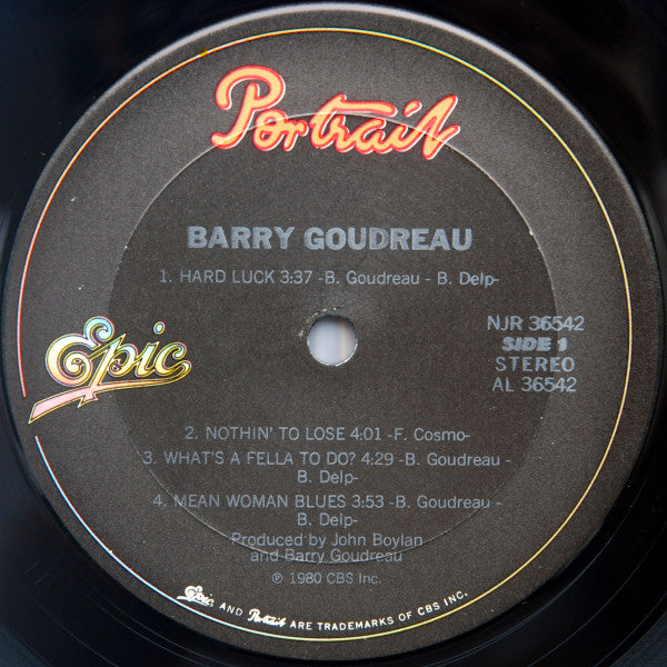 Barry Goudreau : Barry Goudreau (LP,Album,Repress,Stereo)