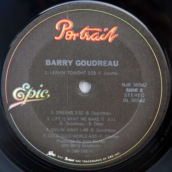 Barry Goudreau : Barry Goudreau (LP,Album,Repress,Stereo)